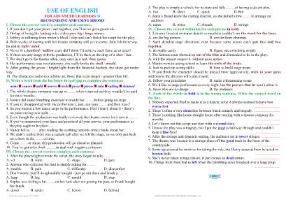 Use of English for advanced learners 1 Recognising and using idioms - Thấm Tâm Vy
